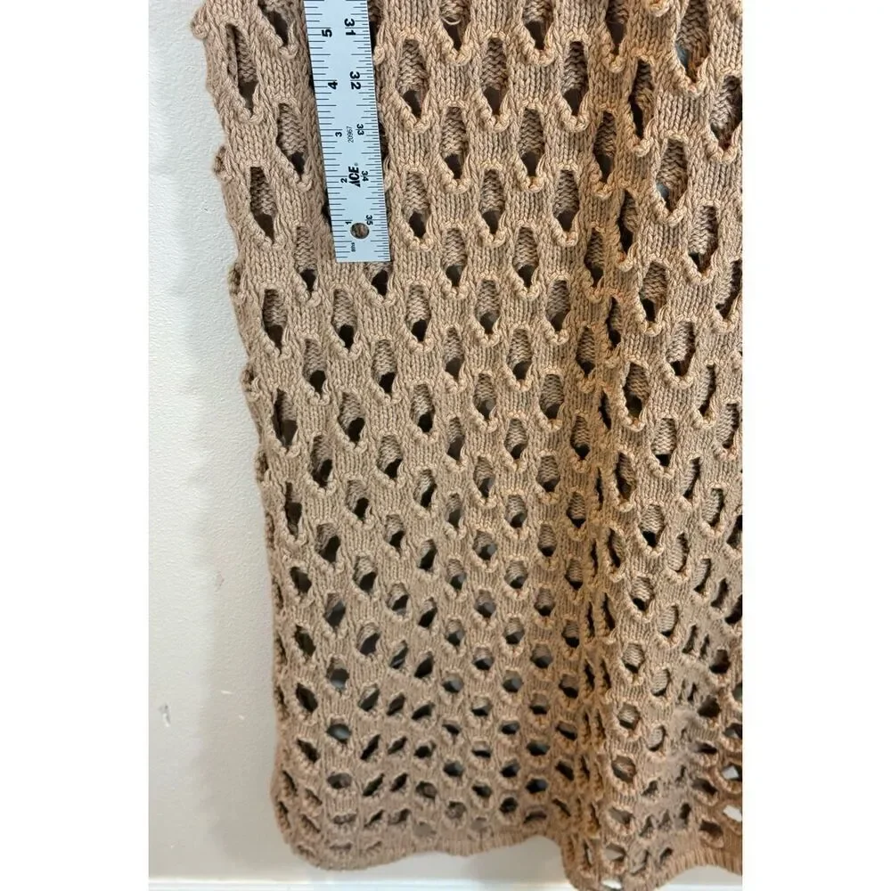 NWOT NA-KD Hole Knitted Maxi Dress Beach Cover-up Women’s Medium